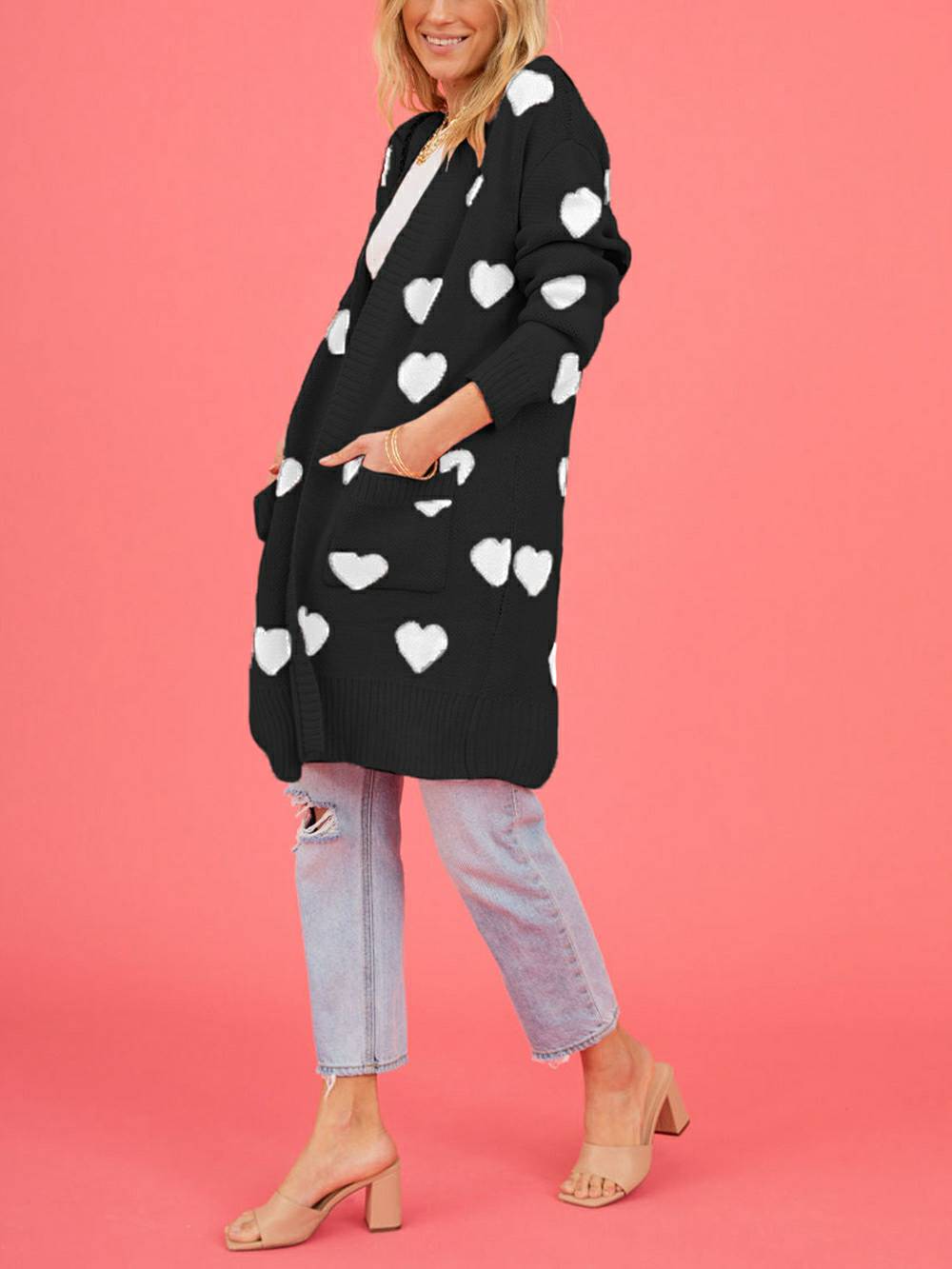 Heart Knit Cardigan-CALLISTARI