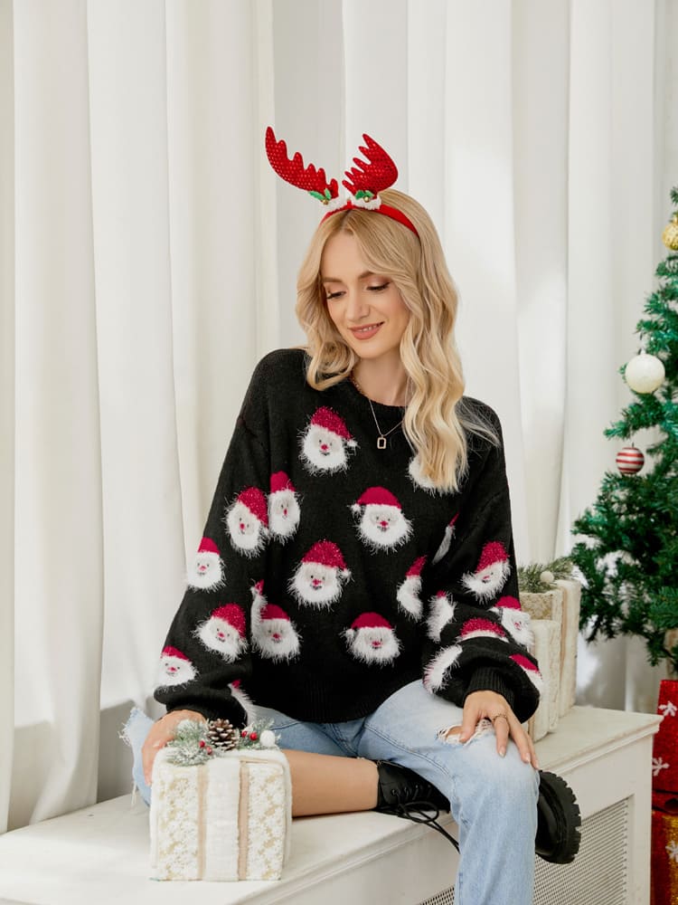 Santa Claus Knitted Sweater-CALLISTARI