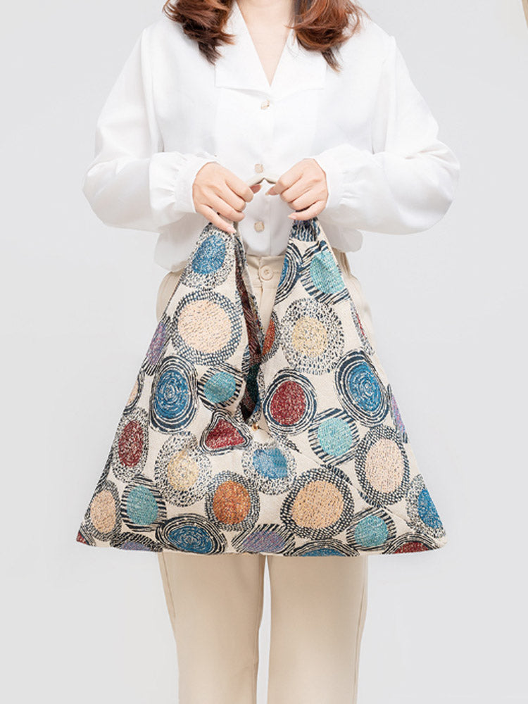 Canvas Triangle Bag - Printed-CALLISTARI