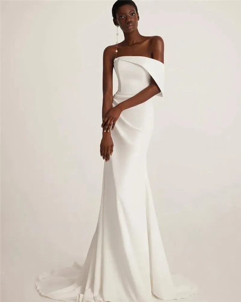 Salima One-Shoulder Satin Mermaid Gown-CALLISTARI