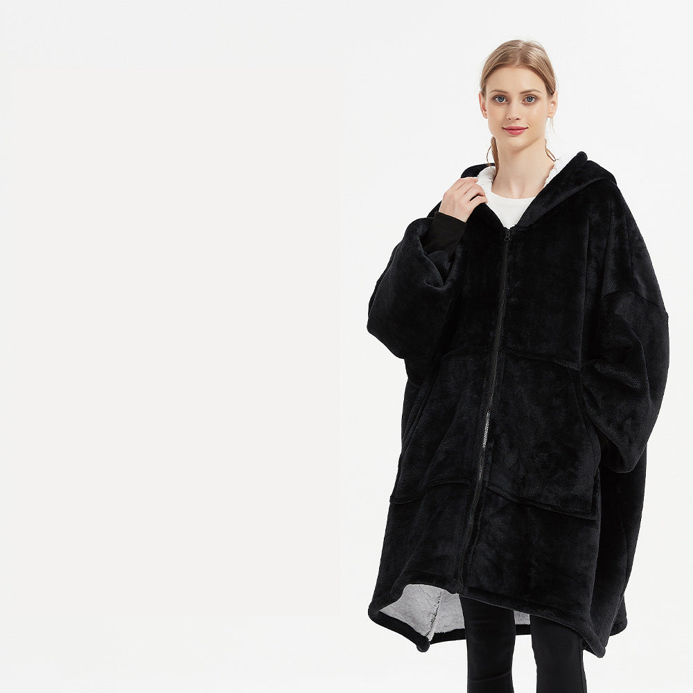 Oversized Robe Style Giant Blanket Hoodie-CALLISTARI