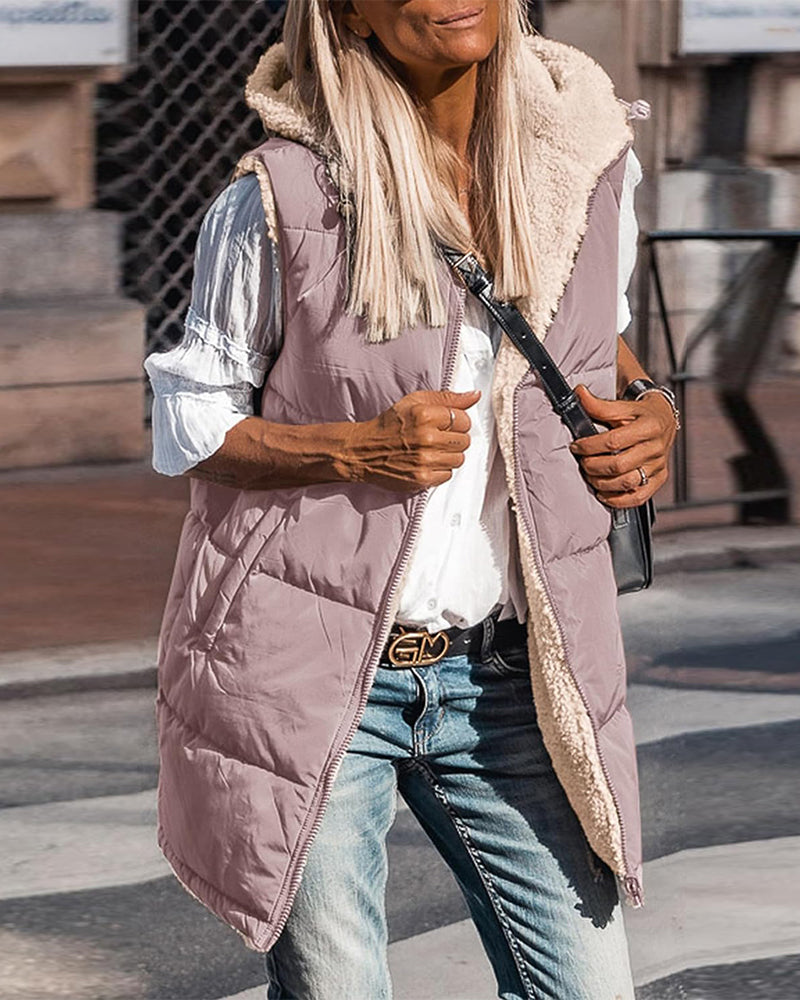 Wende-Thermoweste mit Kapuze-CALLISTARI