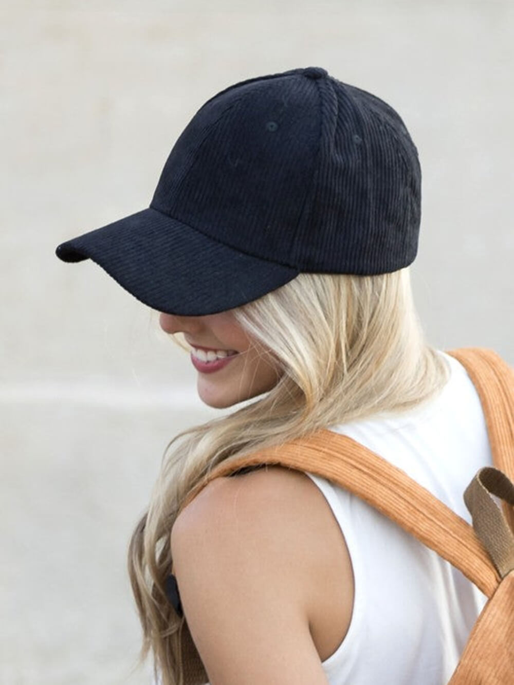 Corduroy Boyfriend Ball Cap-CALLISTARI