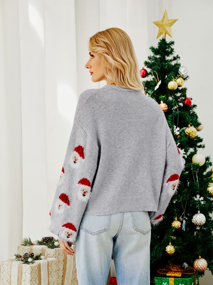 Santa Claus Knitted Sweater-CALLISTARI