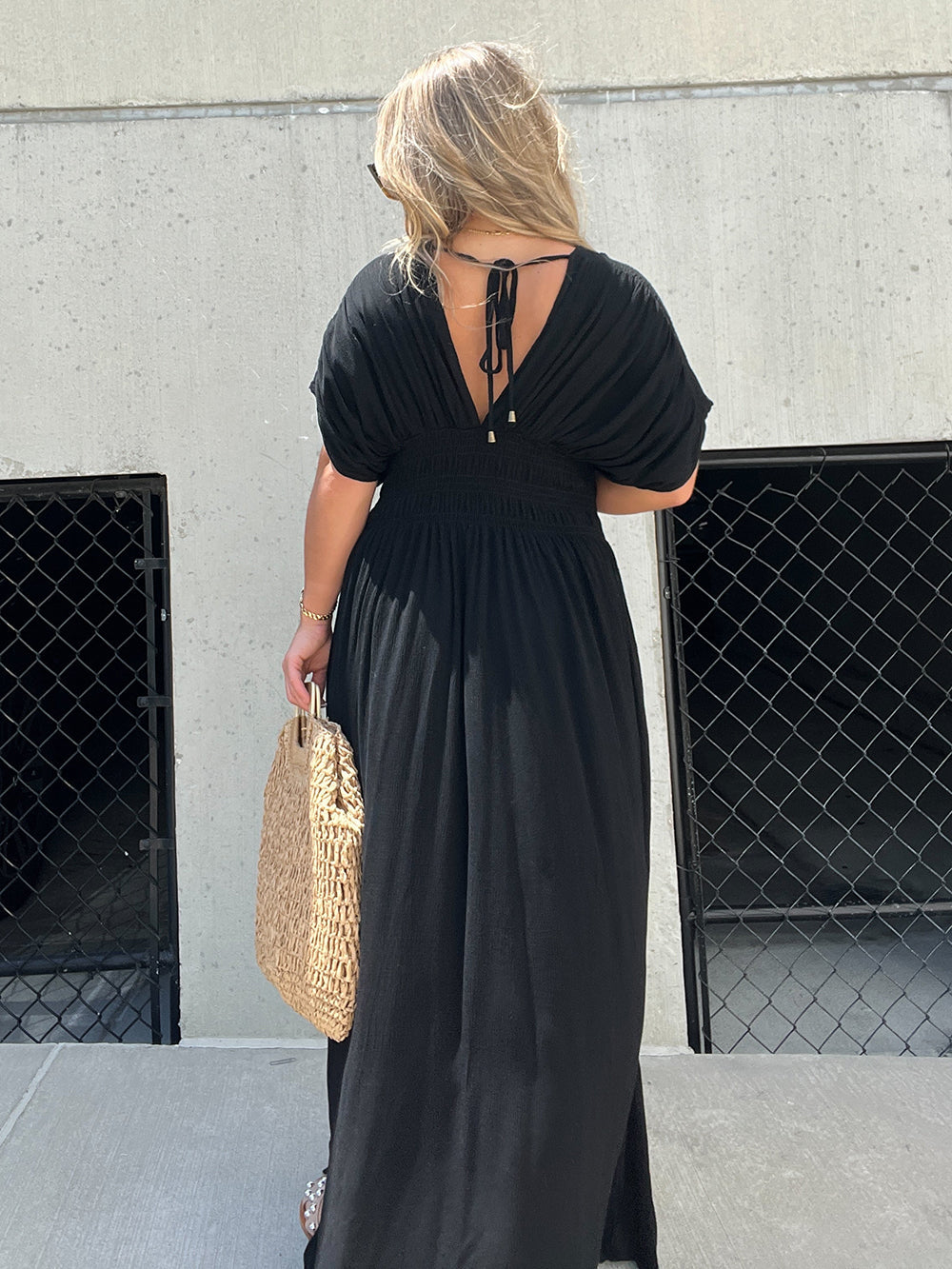 Black Broken Hearted Maxi Dress-CALLISTARI