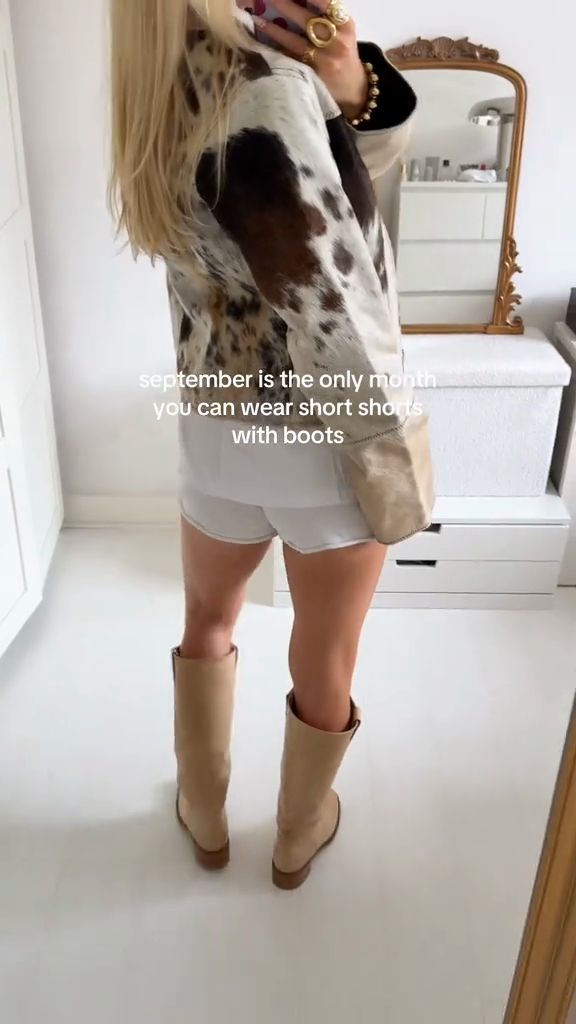 Cow - Print Faux Leather Jacket-aritzao