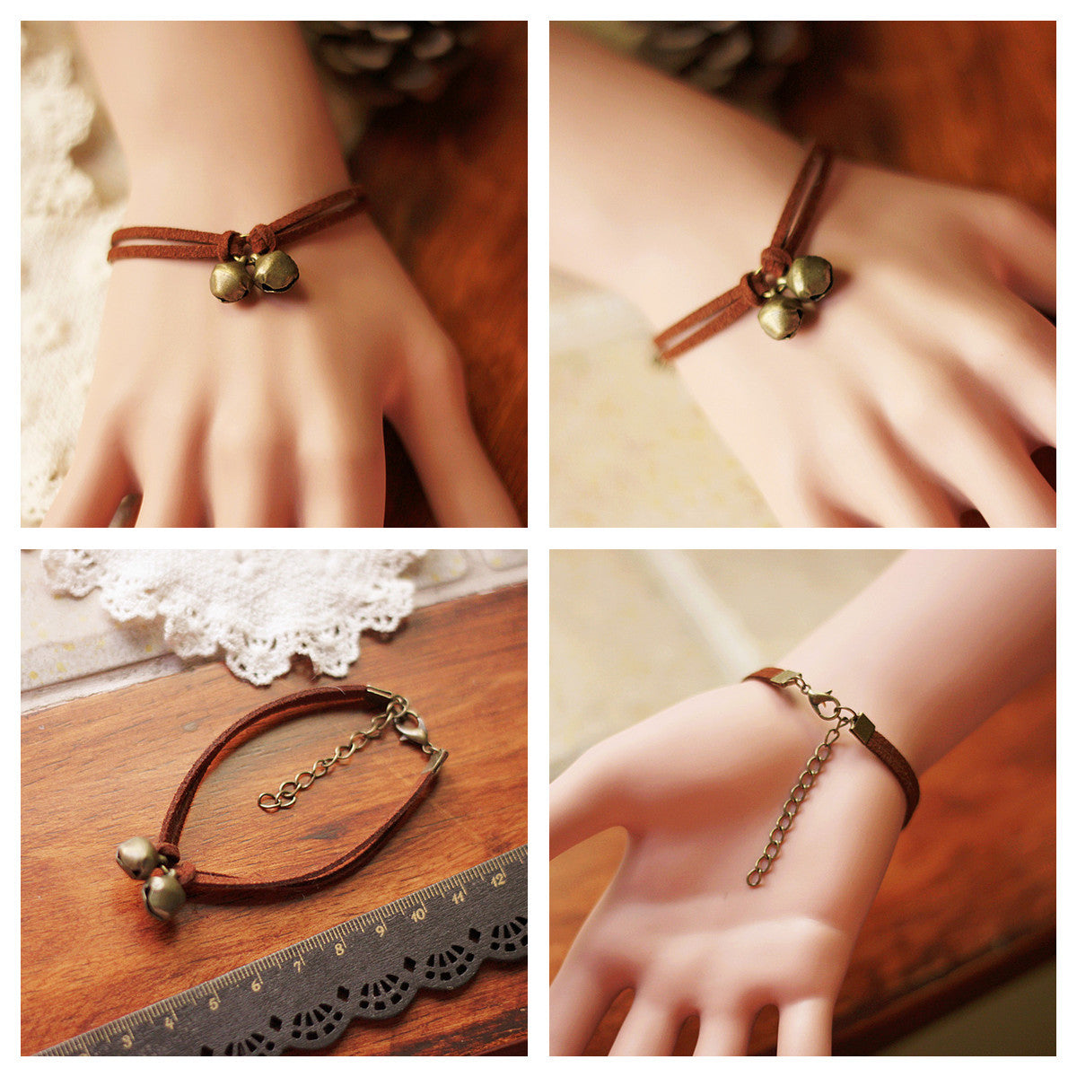 Christmas Handmade Forest Pearl Snowflake Bracelet-CALLISTARI