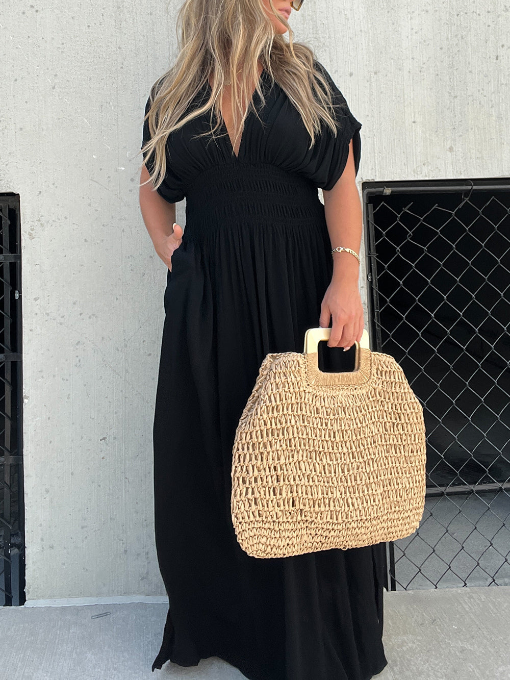 Black Broken Hearted Maxi Dress-CALLISTARI