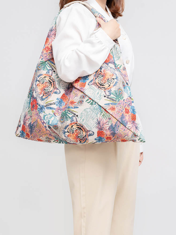 Canvas Triangle Bag - Printed-CALLISTARI