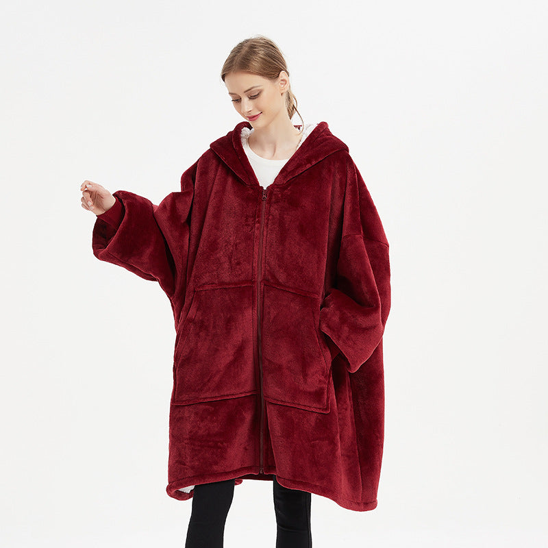 Oversized Robe Style Giant Blanket Hoodie-CALLISTARI