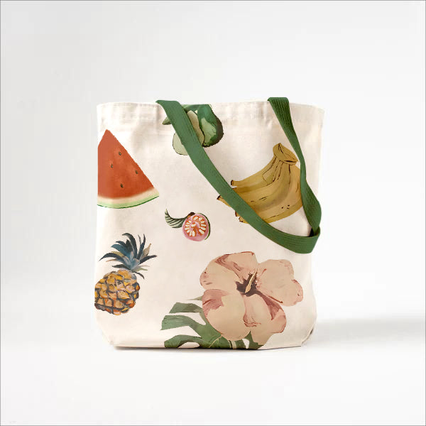 Callistari Exotic Fruit World Printed Canvas Bag-CALLISTARI