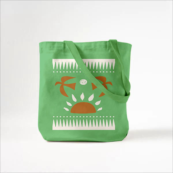 Callistari Chic Abstract Print Canvas Bag-CALLISTARI