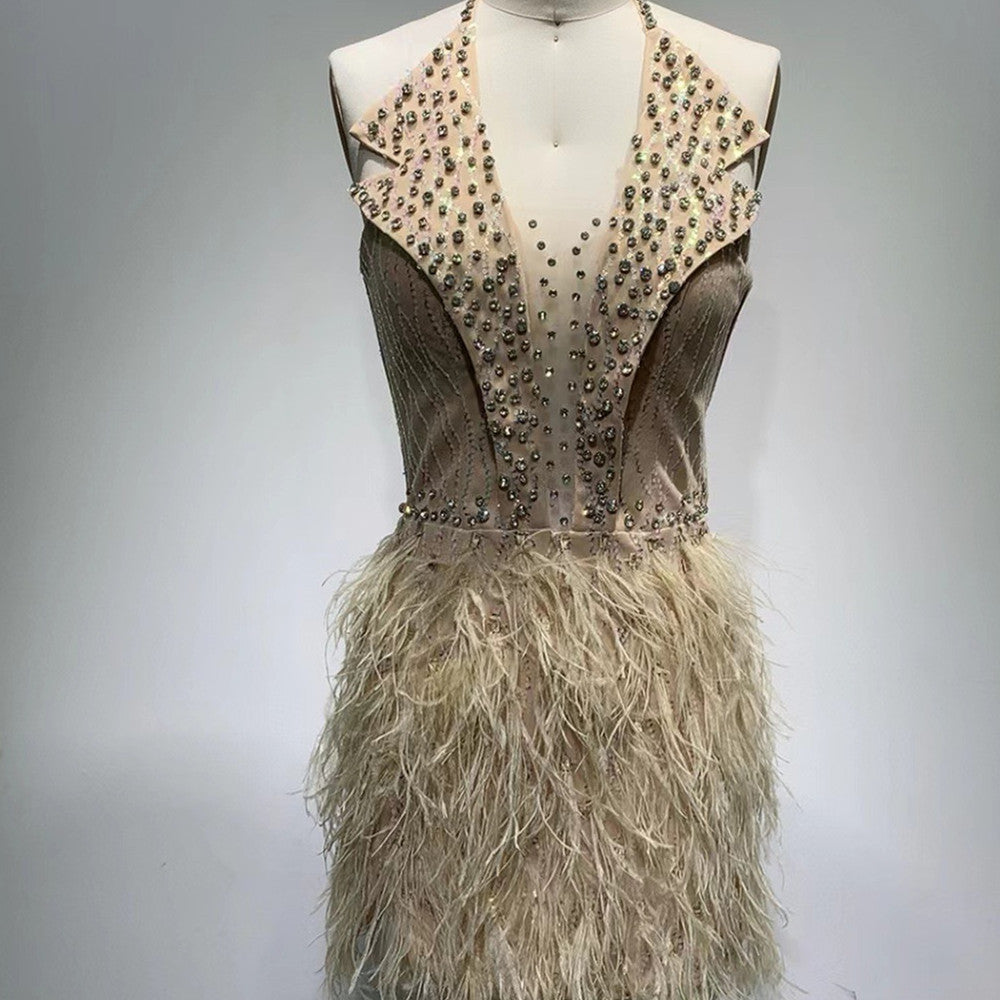 Women's Fashionable Sequins Tassel Dress-CALLISTARI