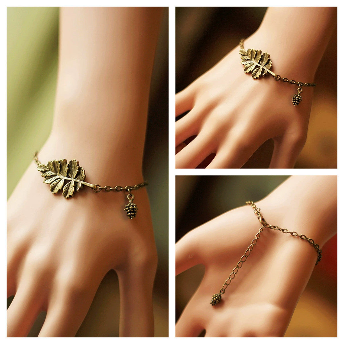 Christmas Handmade Forest Pearl Snowflake Bracelet-CALLISTARI