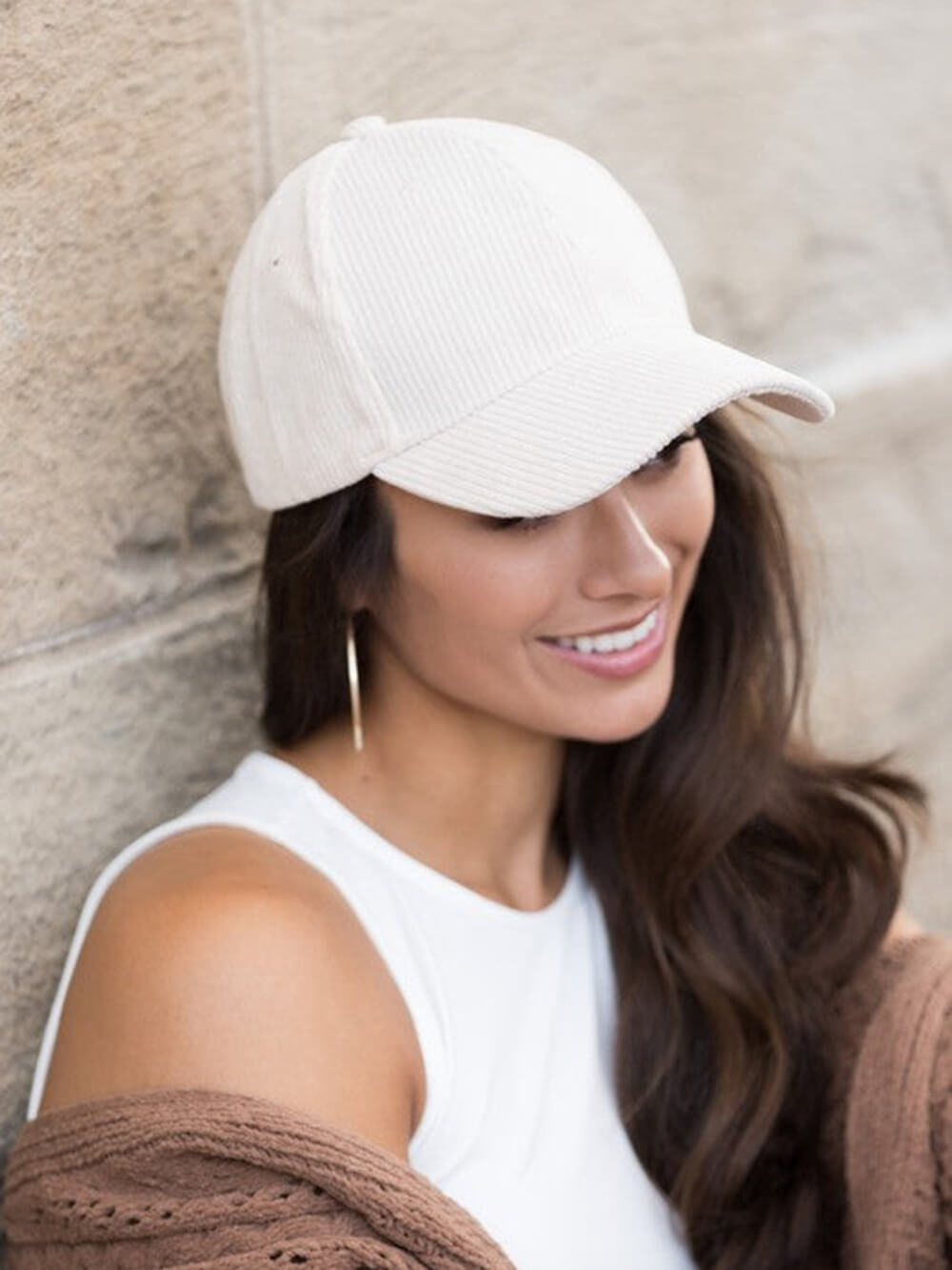 Corduroy Boyfriend Ball Cap-CALLISTARI