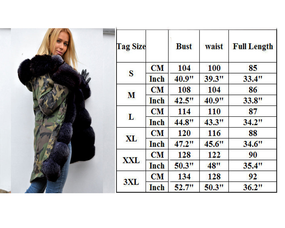 Callistari New Women Ladies Hood Parka Jacket Quilted Winter Coats Fishtail Size S-XXXL US UK STOCK-CALLISTARI