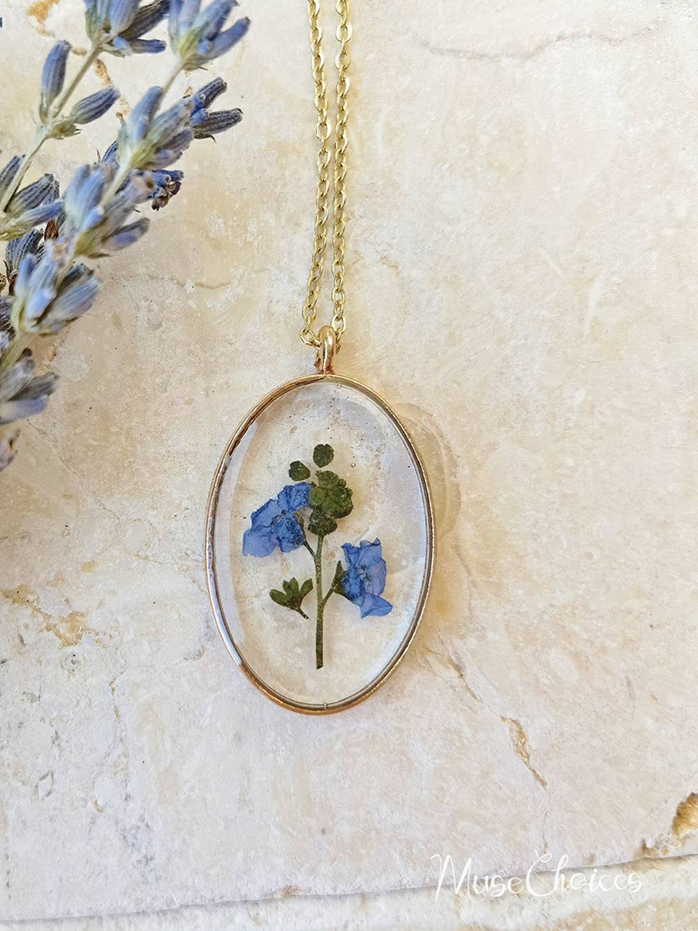 Resin Pressed Flower Necklaces - Colorful Mix Floral Set-CALLISTARI