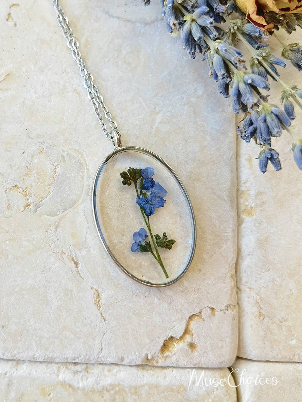 Resin Pressed Flower Necklaces - Colorful Mix Floral Set-CALLISTARI