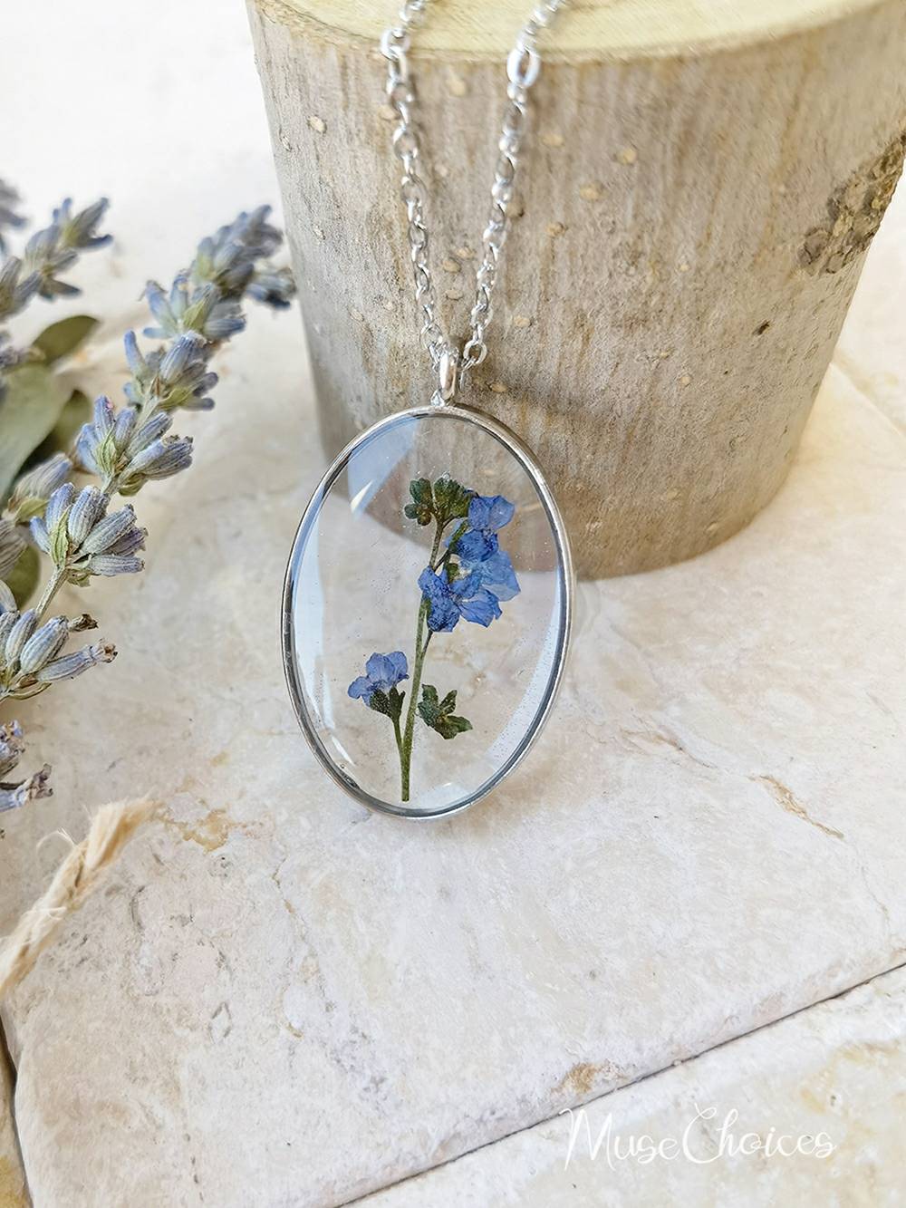 Resin Pressed Flower Necklaces - Colorful Mix Floral Set-CALLISTARI