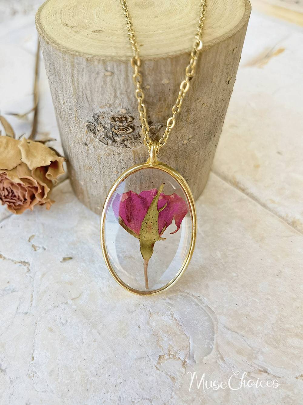 Resin Pressed Flower Necklaces - Colorful Mix Floral Set-CALLISTARI