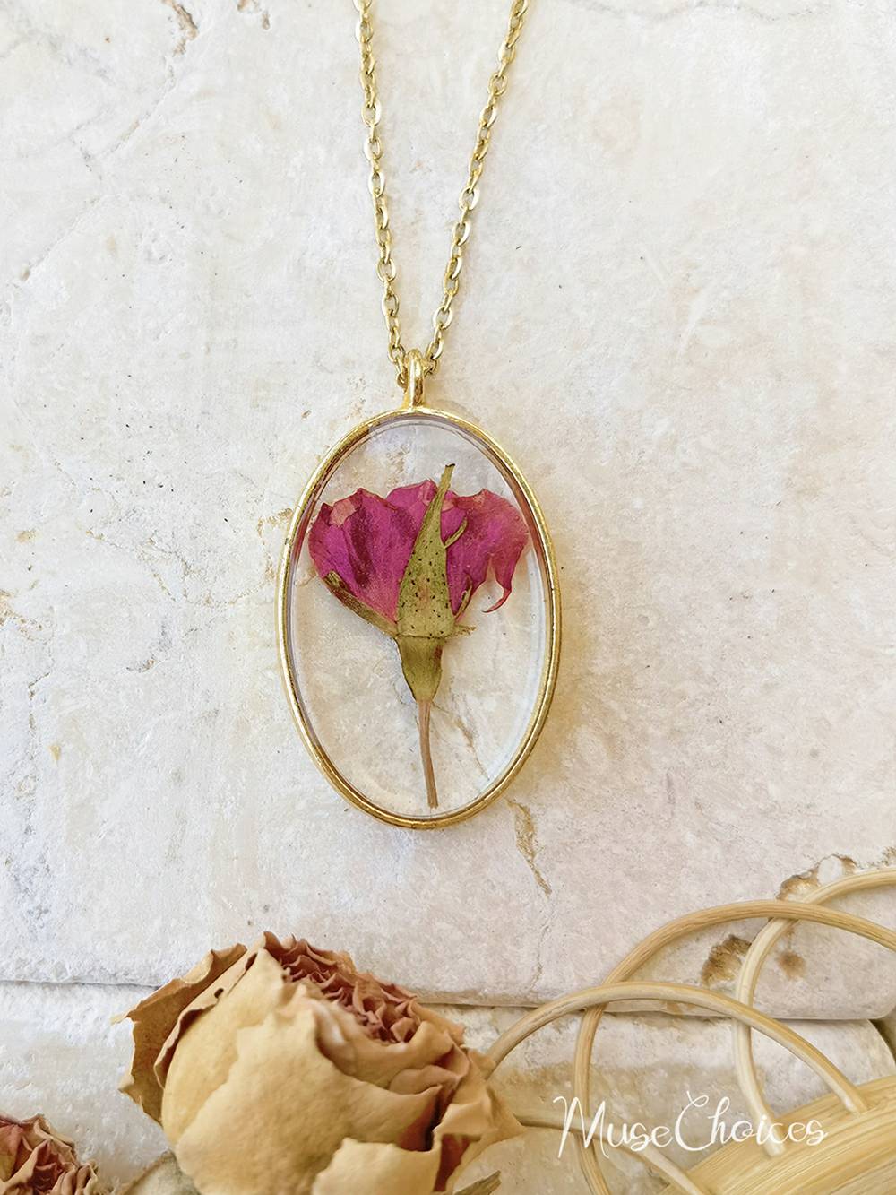 Resin Pressed Flower Necklaces - Colorful Mix Floral Set-CALLISTARI