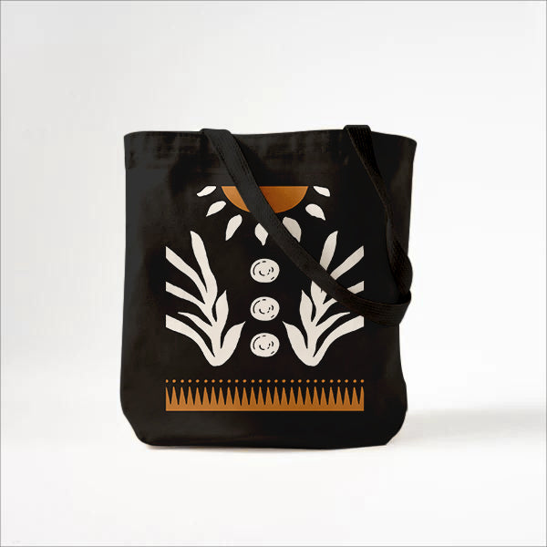 Callistari Chic Abstract Print Canvas Bag-CALLISTARI