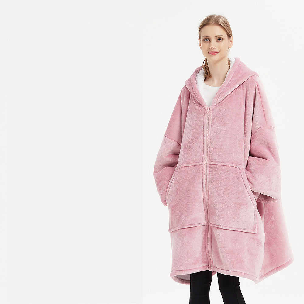 Oversized Robe Style Giant Blanket Hoodie-CALLISTARI