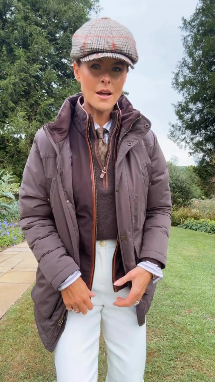 Taupe Utility Puffer Jacket