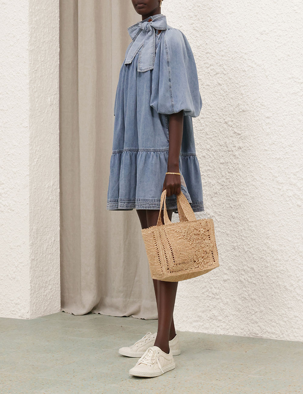 Cotton Denim Cover Up Dress