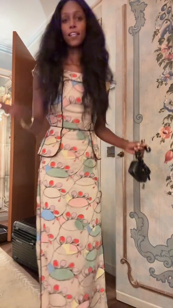 Pastel Floral Print Maxi Dress