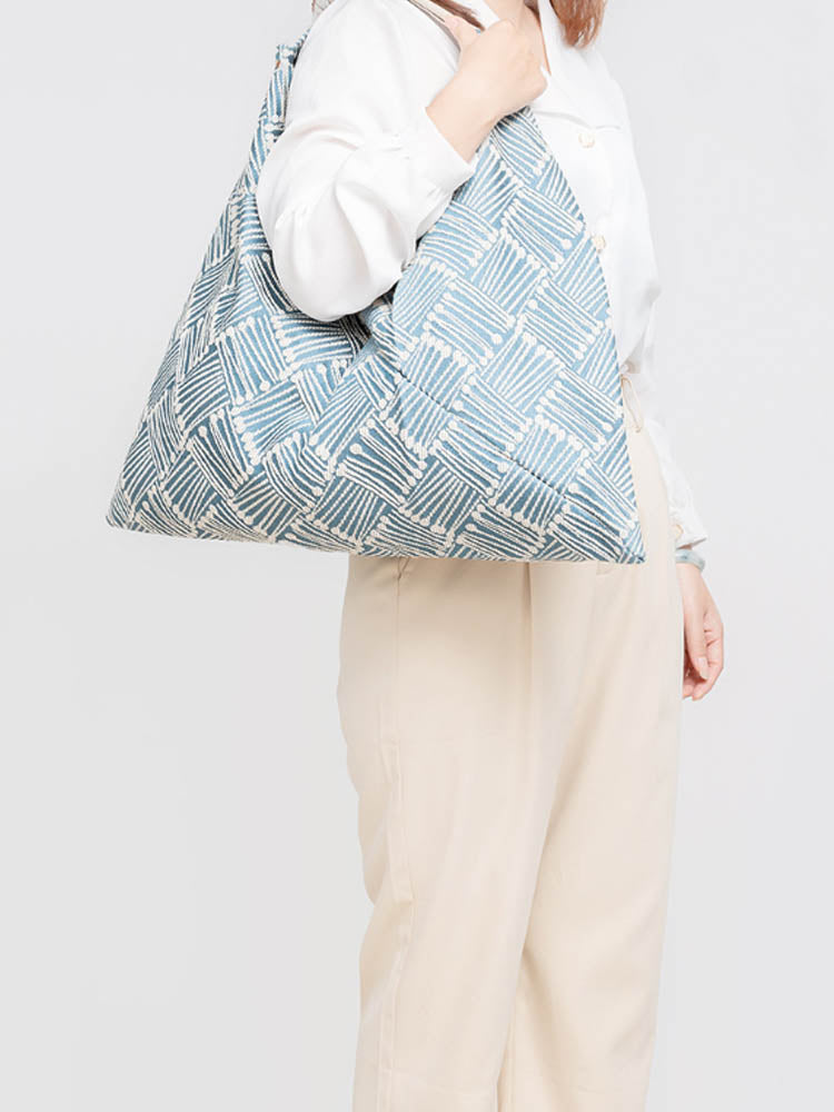 Canvas Triangle Bag - Printed-CALLISTARI