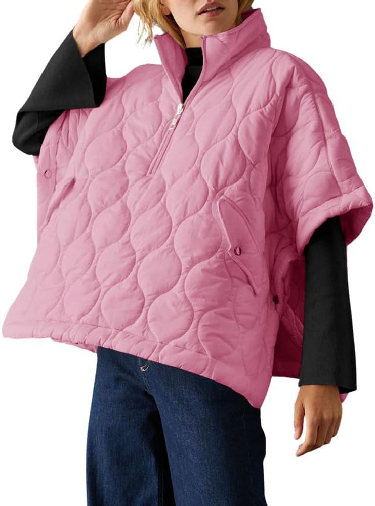 Quilted Poncho - Style Jacket-aritzao