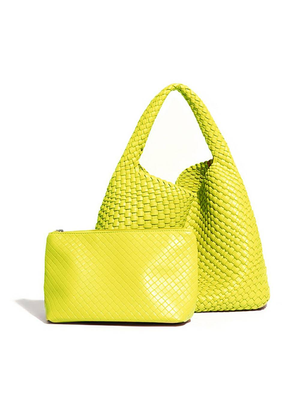 Recycled Vegan Intrecciato Shoulder Bag-CALLISTARI