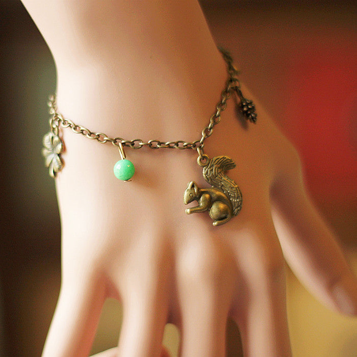 Christmas Handmade Forest Pearl Snowflake Bracelet-CALLISTARI