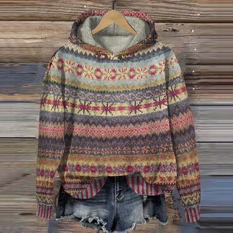 GABRIELLE | ETHNIC RETRO HOODIE-CALLISTARI
