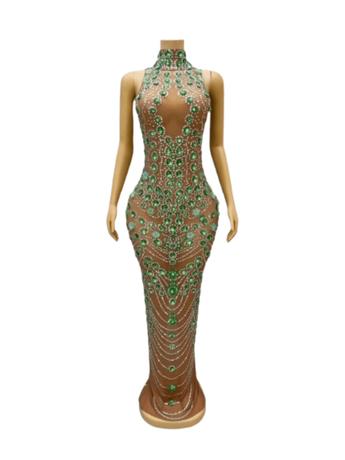 Ahava Rhinestone Embellished Maxi Dress - Mew Mews