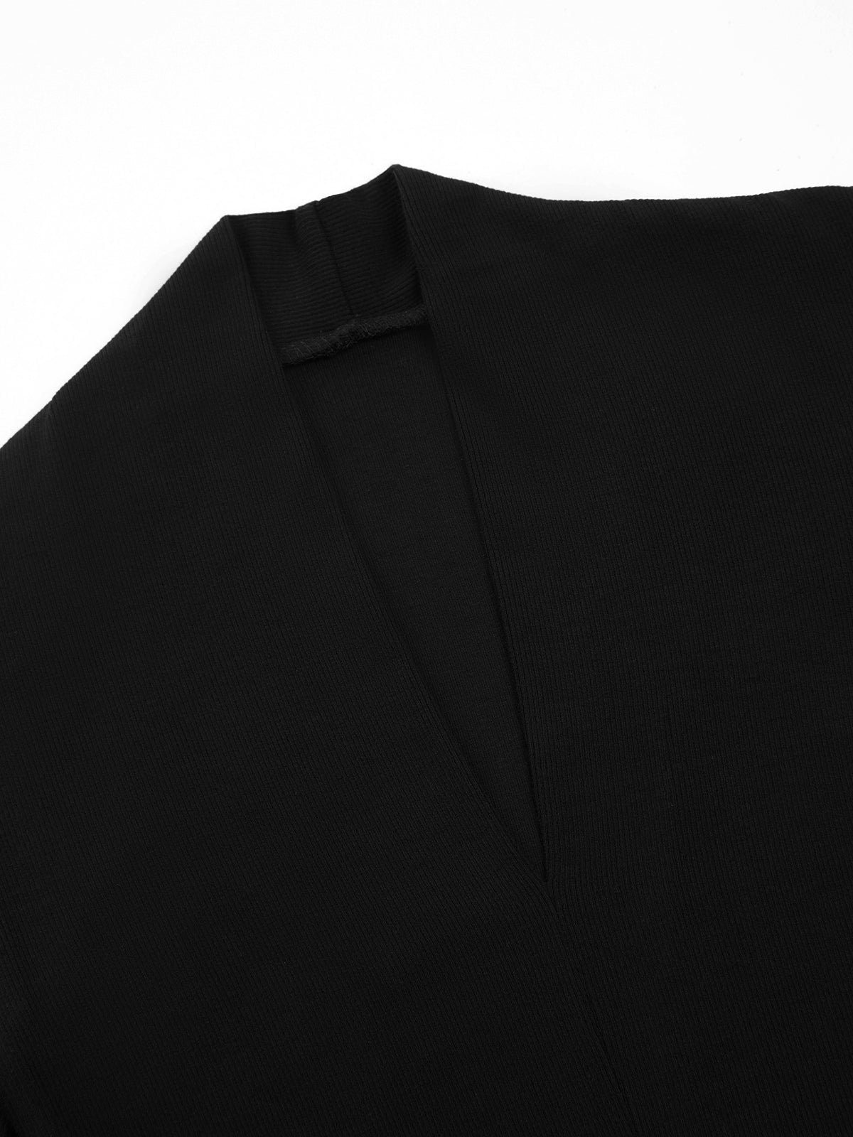 Solid Long Sleeve Knit Top-CALLISTARI