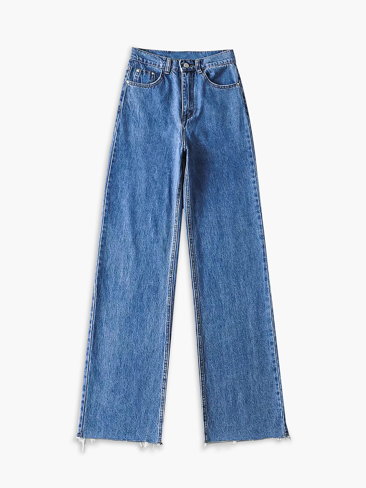 Denim Straight Leg Jeans-CALLISTARI