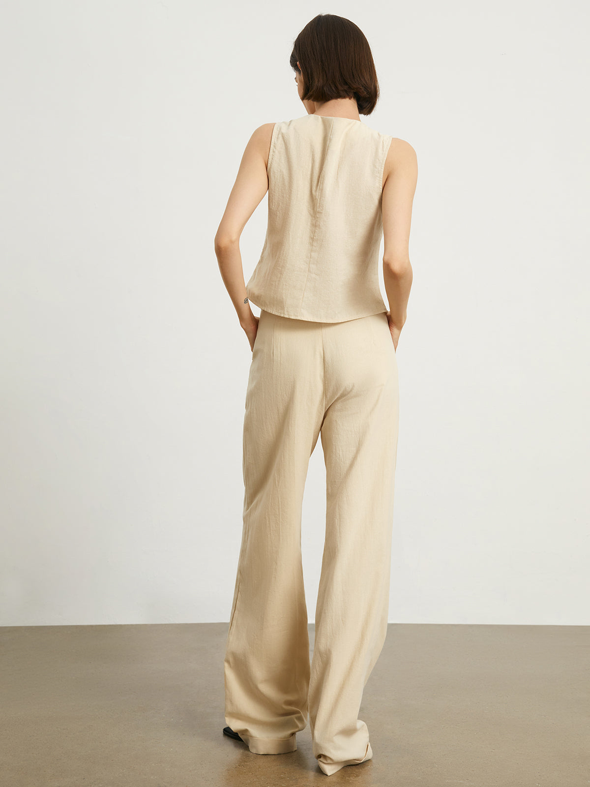 Effortless Linen Pants Set-CALLISTARI