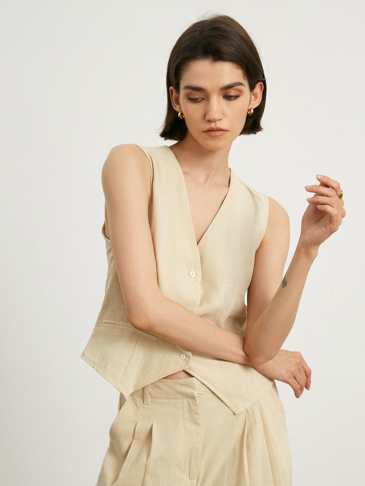 Effortless Linen Pants Set-CALLISTARI