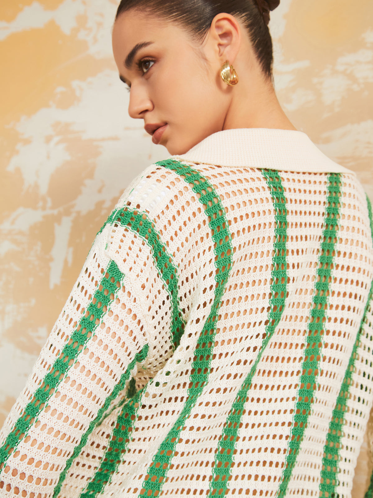 Puglia Stripe Crochet Two Piece Shorts Set-CALLISTARI