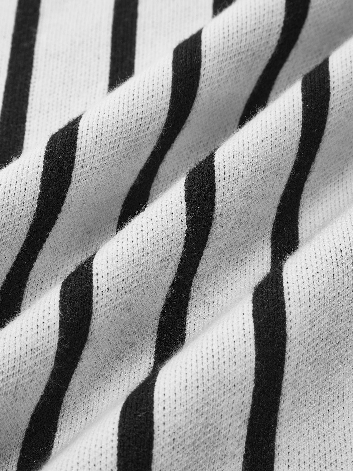 Contrast Pinstripe Slim Sweater Dress-CALLISTARI