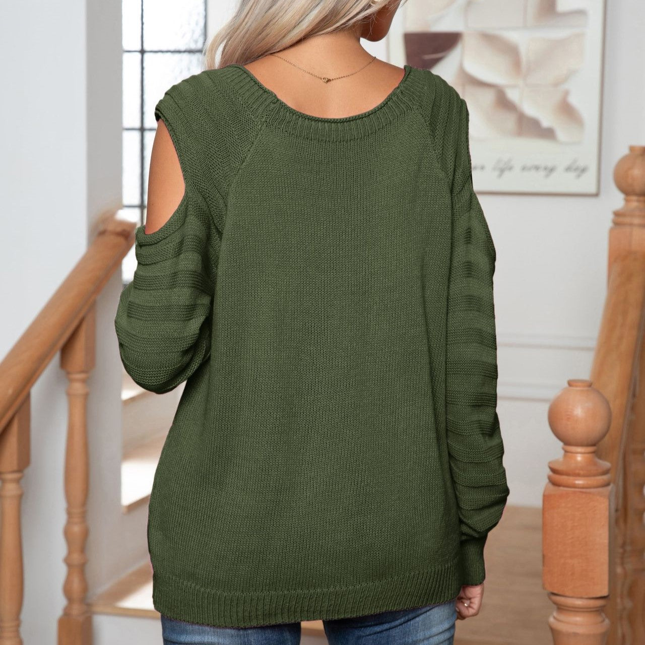 Elegant Button Twist Knitted Pullover Sweater-CALLISTARI
