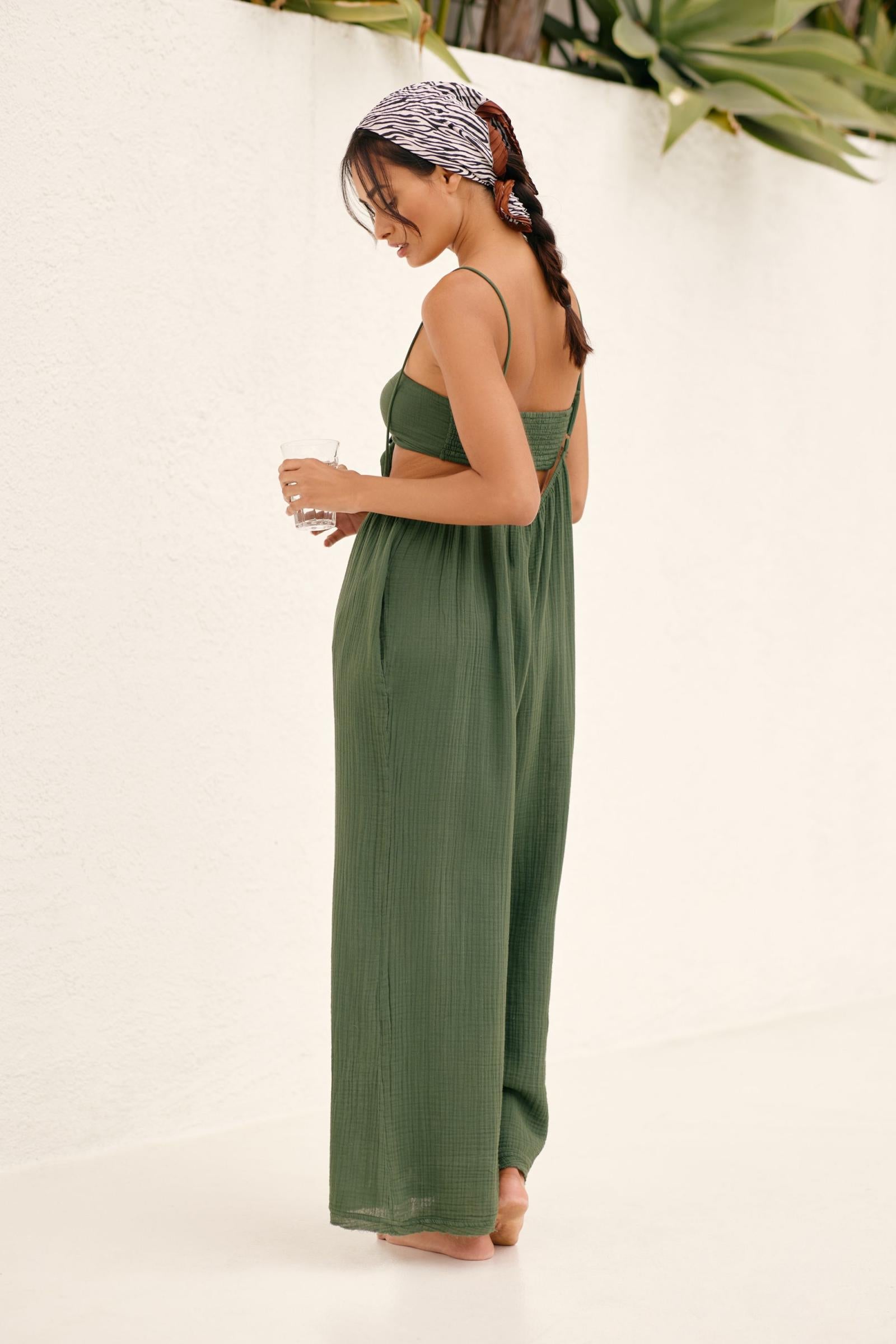 Callistari Eco-dyed overalls suit-CALLISTARI