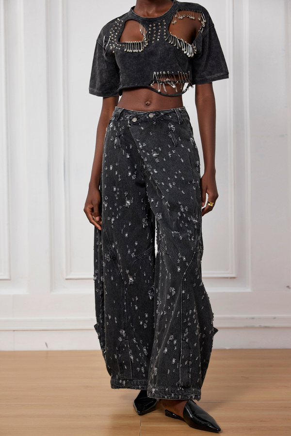 Torn Asymmetric Jeans