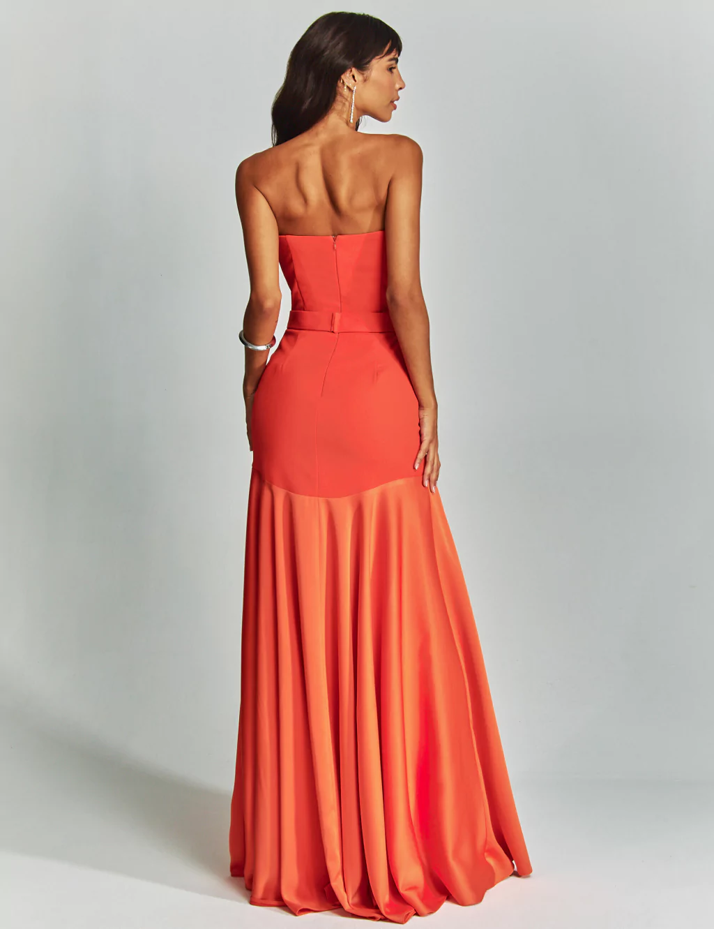 Strapless party long dress