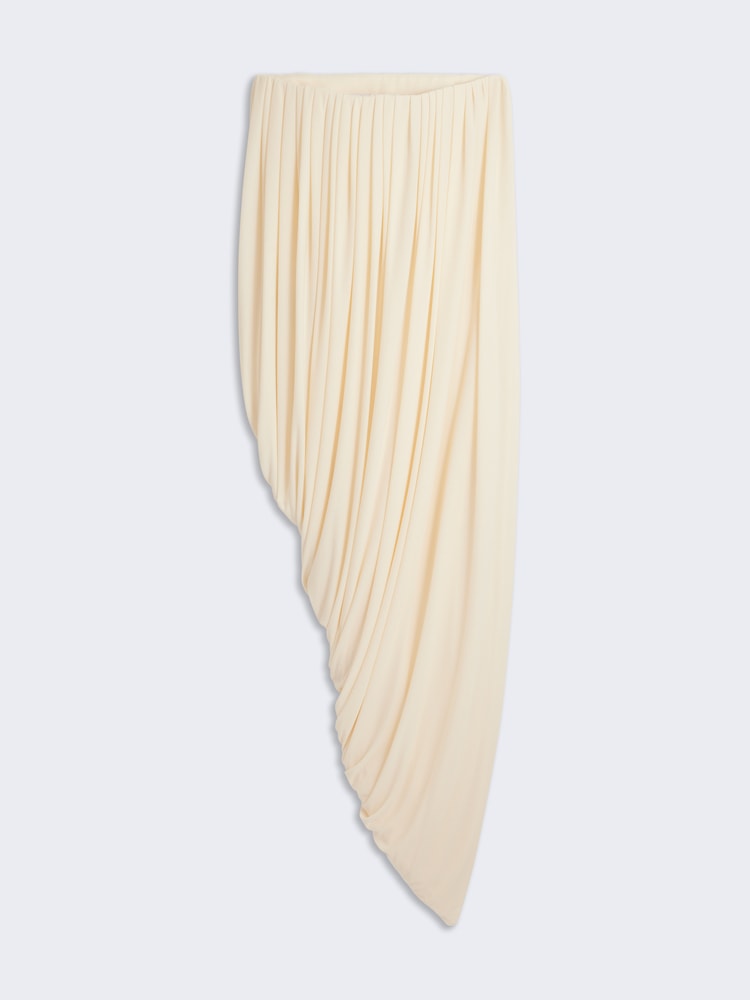 Asymmetric draped bodycon dress