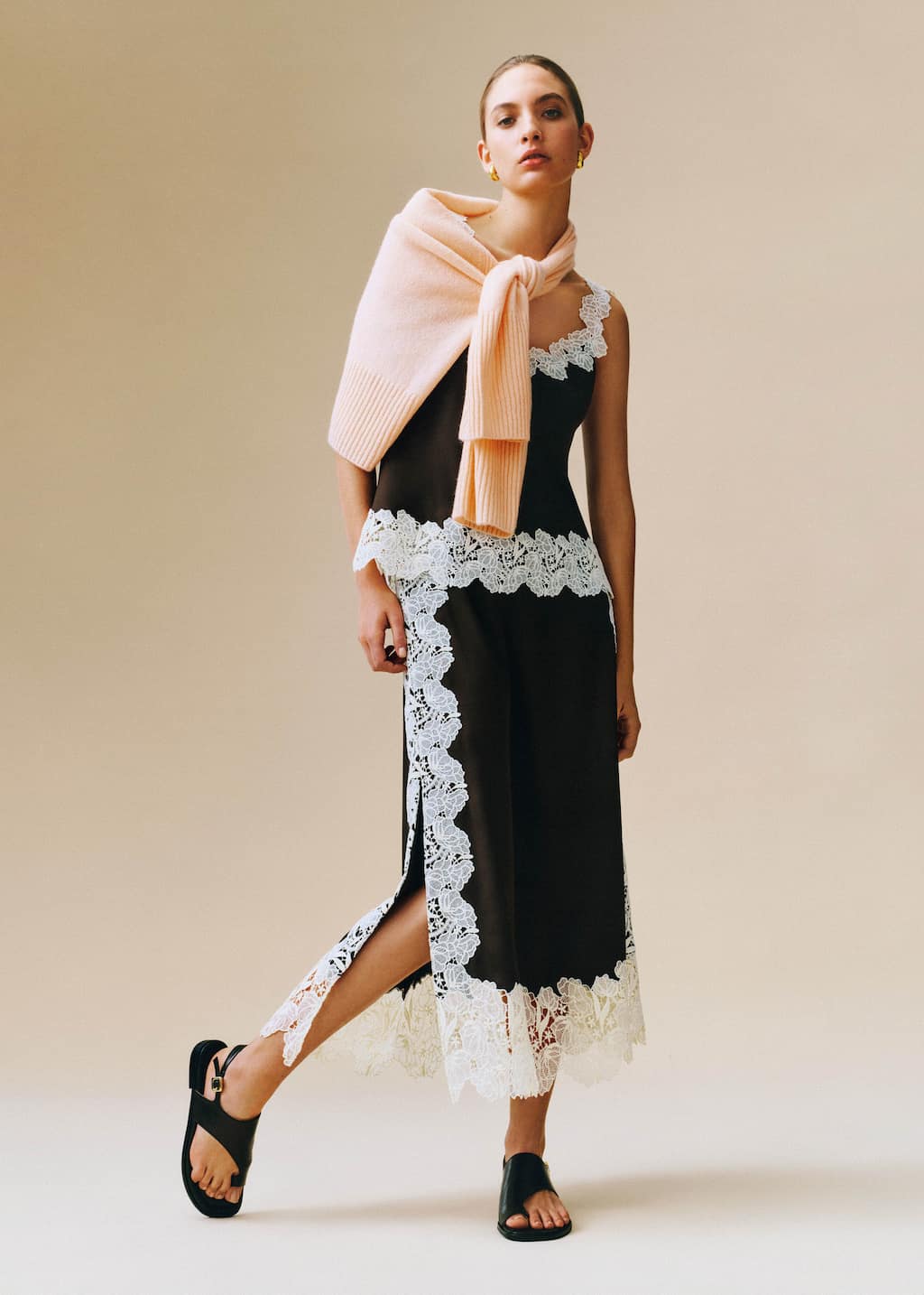 Floral Lace CA Fan Top + Skirt