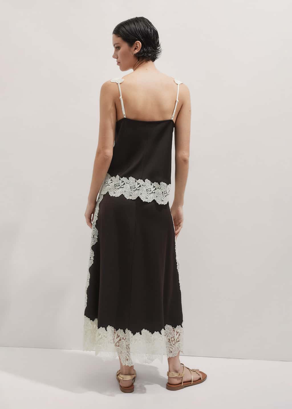 Floral Lace CA Fan Top + Skirt