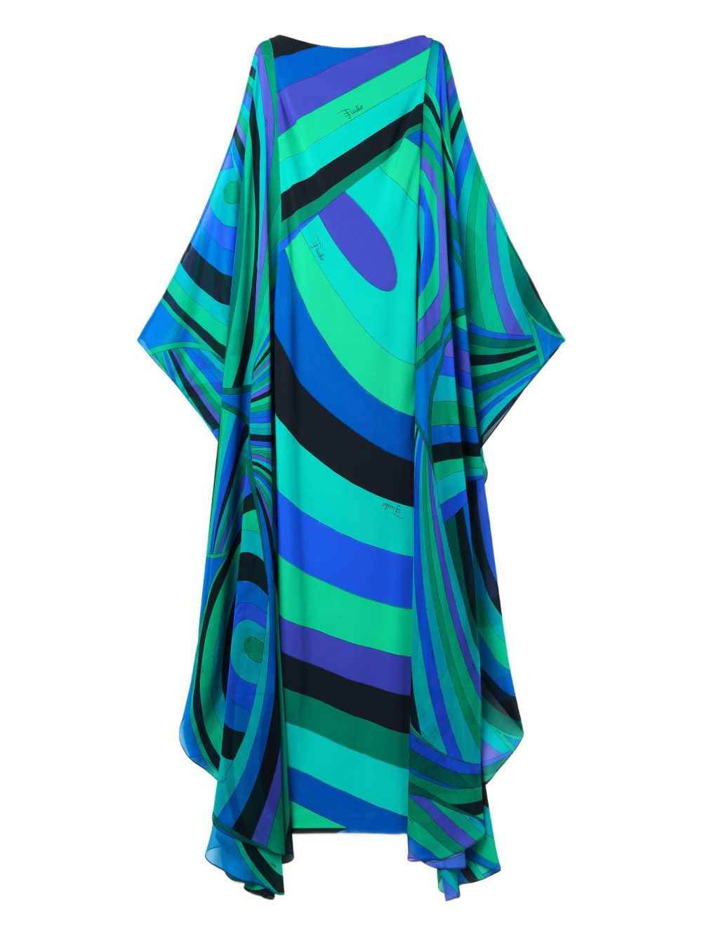 Emilio Pucci Printed Silk Kaftan Dress-aritzao
